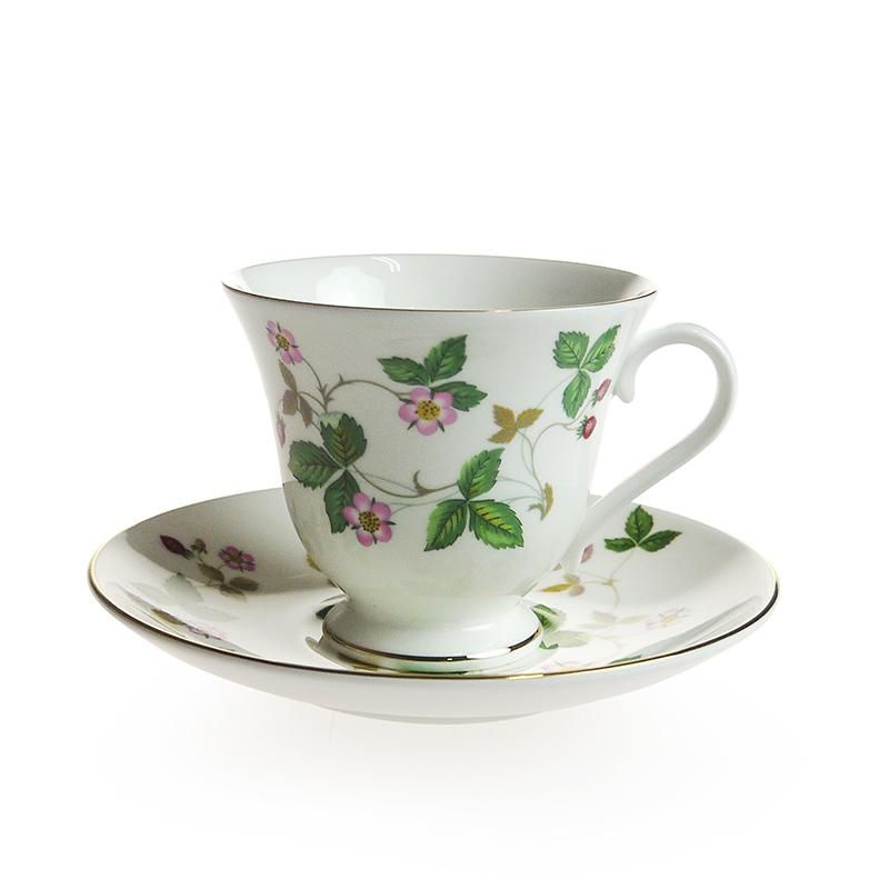 WEDGWOOD ワイルドストロベリー (ピオニー) カップ\u0026ソーサー