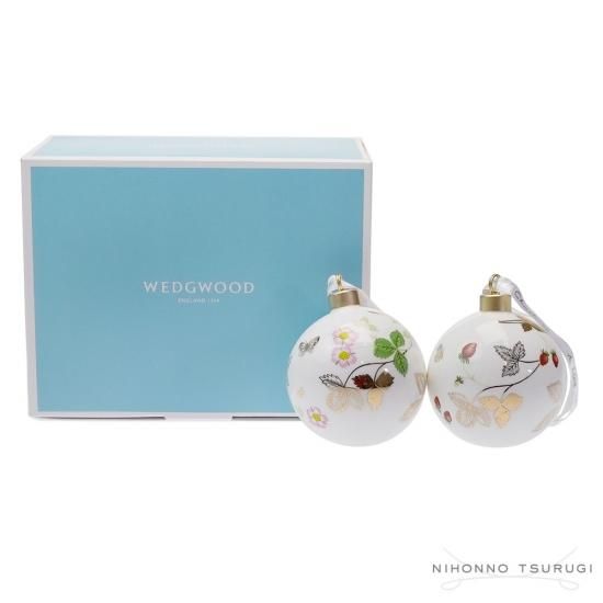 ウェッジウッド (WEDGWOOD) ホリデイ オーナメント ボール ワイルド