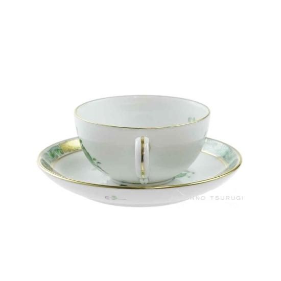 ヘレンド (HEREND) AV アポニーグリーン モカ カップ&ソーサー ヘレンド (HEREND) AV アポニーグリーン モカ カップ&ソーサー