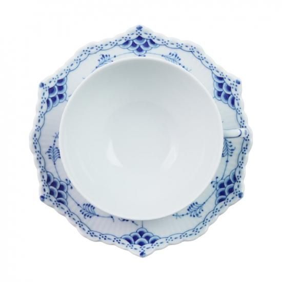 ロイヤルコペンハーゲン　フルレース　プレート、カップ&ソーサー東Y7-1002③ ロイヤルコペンハーゲン ブルーフルーテッド フルレース ティー