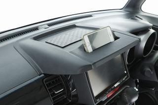 JF3/4 N-BOX/カスタム用 エアロナビバイザー スマホスタンド付き