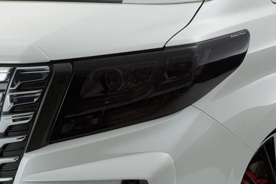 30アルファード前期 ヘッドライトカバー(スモーク) - sixth-sense