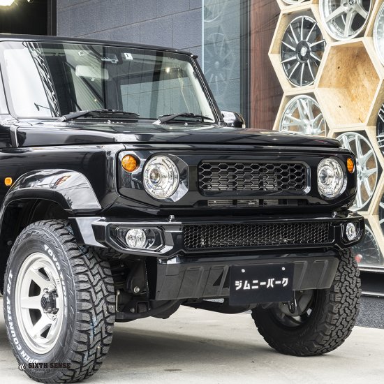 ジムニー　JB64 JB74 フロントグリル　黒　純正エンブレム付き ジムニー フロントグリル エンブレム」の人気商品一覧 | 安い
