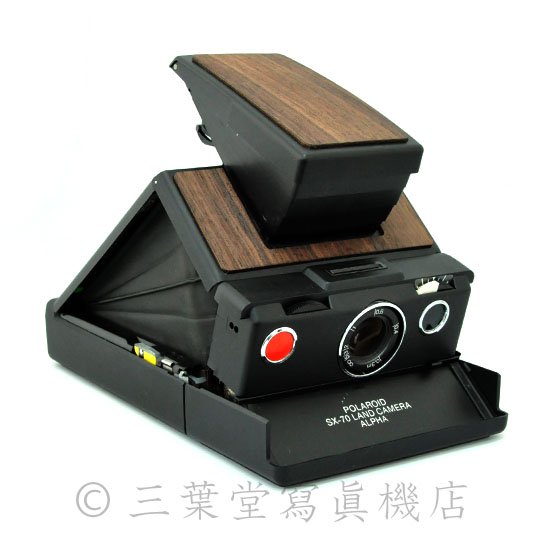 ケース8本フィルム付POLAROID SX-70 LAND CAMERA ALPHA (ジャンク)