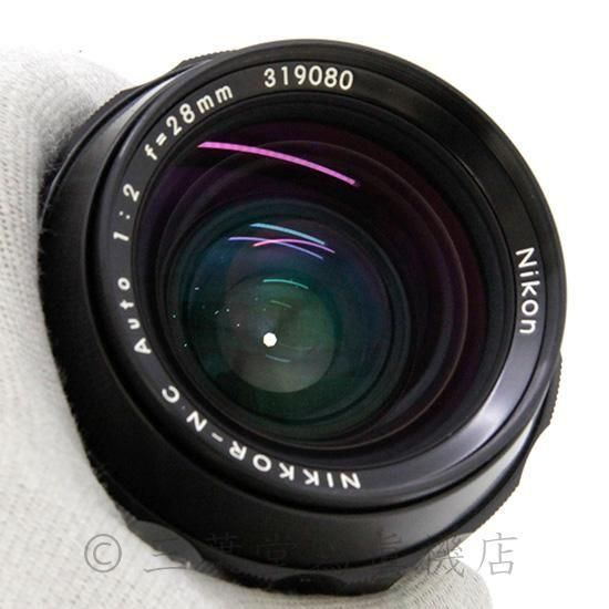 【完動品】Nikon Nikkor N.C Auto 28mm f2 非AI 純正Aiカスタム済み！】Nikon NIKKOR-N・C Auto 28mm f2 - 三葉