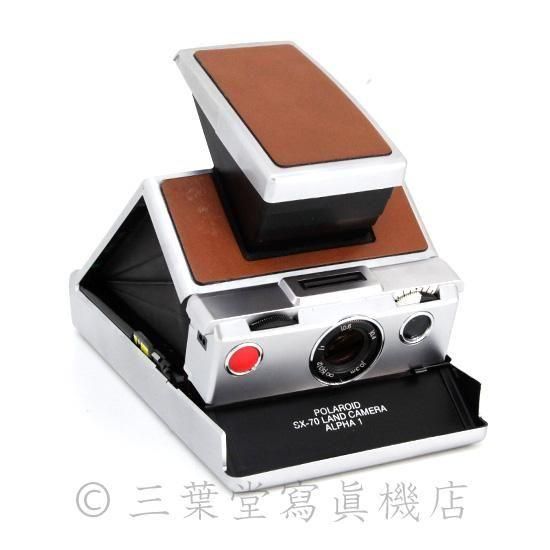 美品 Polaroid SX-70 白茶 整備済 レザーケース付き ポラロイド Polaroid SX-70 ALPHA1 茶銀 - 三葉堂寫眞機店オンラインストア