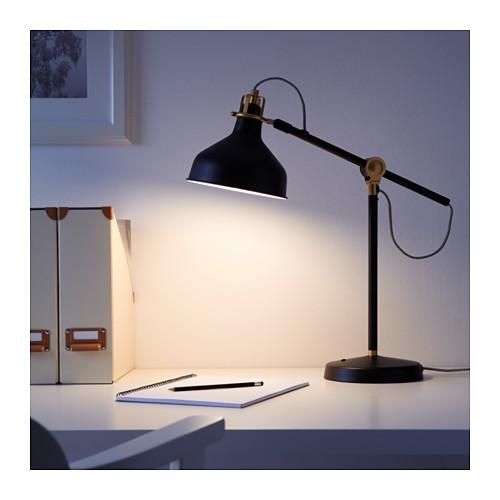 IKEA イケア ワークランプ ブラック 黒 50331390 RANARP