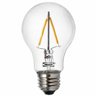 IKEA イケア LED電球 E26 100ルーメン 球形 クリア 電球色 n30416413 RYET リーエト