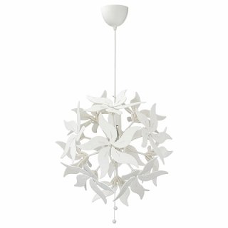 IKEA イケア ペンダントランプ フラワー ホワイト 白 43cm n50407101 RAMSELE ラムセレ