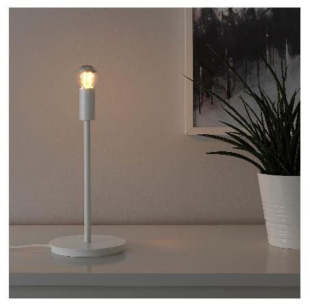 IKEA イケア テーブルランプベース ホワイト 白 30cm n60406002