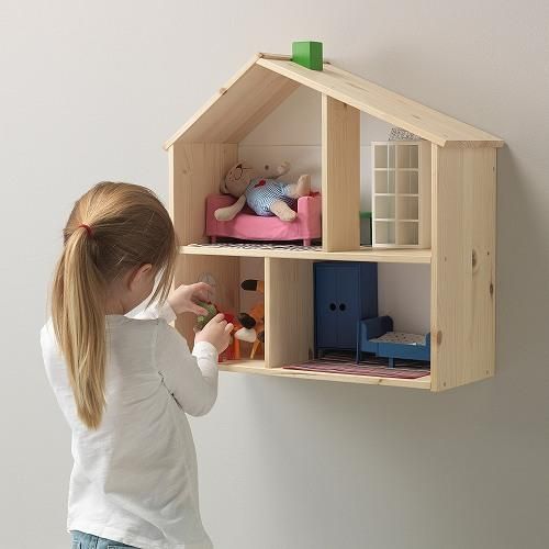 IKEA イケア ドールハウス ウォールシェルフ a70296965 FLISAT