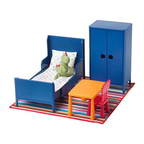 IKEA イケア ミニチュア家具 ベッドルーム おもちゃ a70292260 HUSET フーセット - 株式会社クレール　 IKEAイケアの製品を全国送料無料でお届け　ネット通販