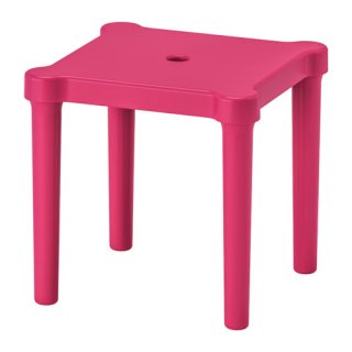 IKEA イケア 子供用スツール 室内/屋外用 ピンク z10357773 UTTER ウッテル
