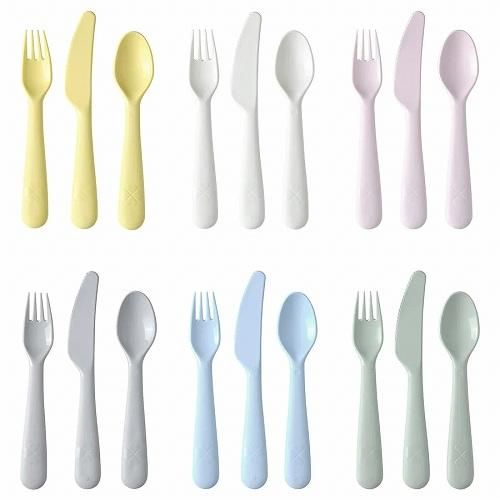 IKEA イケア カトラリー18点セット ミックスカラー z00378672
