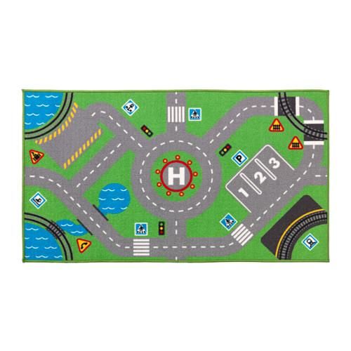 IKEA イケア ラグ グリーン 75x133cm b30356824 STORABO