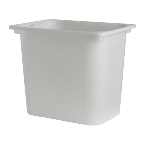 IKEA イケア 収納ボックス Lサイズ ホワイト 白 42x30x36cm 50136204