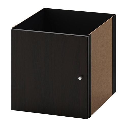 IKEA イケア インサート 扉 ブラックブラウン 黒 茶 33x33cm