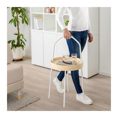 欲しいの IKEA BURVIK z20340391 白 ホワイト サイドテーブル イケア サイドテーブル・ナイトテーブル・ローテーブル