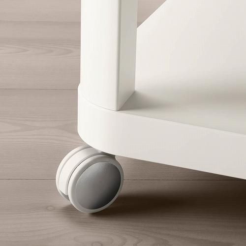 IKEA イケア サイドテーブル キャスター付き ホワイト 白