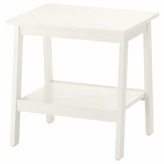 IKEA イケア サイドテーブル ホワイト 白 55x45cm z50399021 LUNNARP ルンナルプ