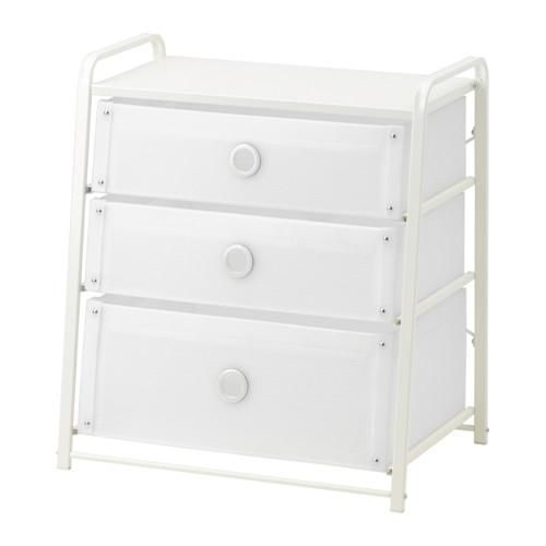 IKEA イケア チェスト(引き出し×3) ホワイト 白 55x62cm IKEA イケア チェスト(引き出し×3) ホワイト 白 55x62cm