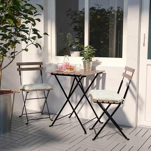 IKEA イケア 折りたたみ式テーブル 屋外用 アカシア材 ブラウン IKEA イケア 折りたたみ式テーブル 屋外用 アカシア材 ブラウン