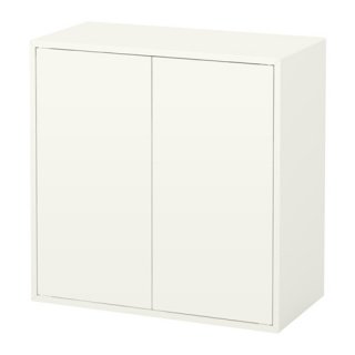 IKEA イケア キャビネット 扉2 棚板1付き ホワイト 白 70x35x70cm b80333953 EKET エーケト