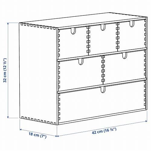IKEA イケア ミニチェスト バーチ材合板 42x18x32cm z90227438 IKEA イケア ミニチェスト バーチ材合板 42x18x32cm z90227438