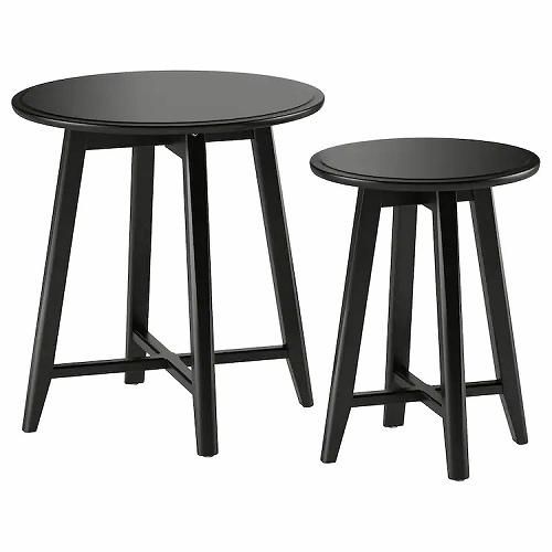 IKEA イケア ネストテーブル2点セット ブラック 黒 z10353058 IKEA イケア ネストテーブル2点セット ブラック 黒 z10353058