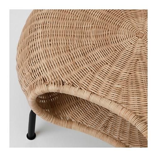 IKEA イケア オットマン 収納付き 籐 チャコール n80442966 IKEA イケア オットマン 収納付き 籐 チャコール n80442966