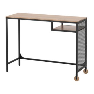 IKEA イケア ラップトップテーブル ブラック 黒 100x36cm z10339736 FJALLBO フィエルボ