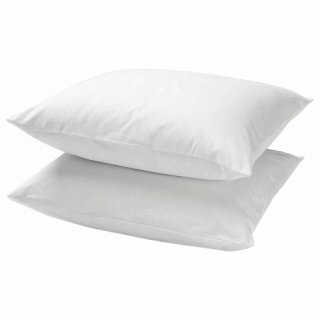 IKEA イケア 枕カバー 2ピース ホワイト 白 50x60cm 00357245 DVALA ドヴァーラ