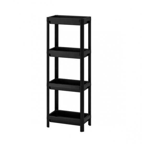 IKEA イケア ヴェスケン シェルフユニット ブラック 黒