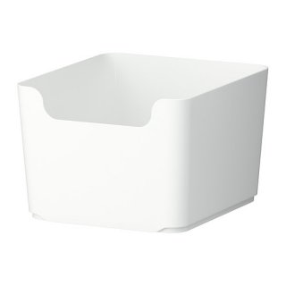 IKEA イケア 分別ゴミ箱 ホワイト 白 14L d60234708 PLUGGIS プルッギス
