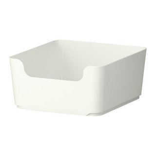 IKEA イケア 分別ゴミ箱 ホワイト 白 8L d00234711 PLUGGIS プルッギス