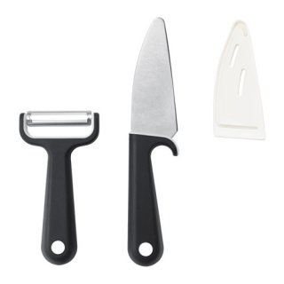 IKEA イケア ナイフ 9cm ＆ピーラー ブラック 黒 ホワイト 白 d60286405 SMABIT スモービット