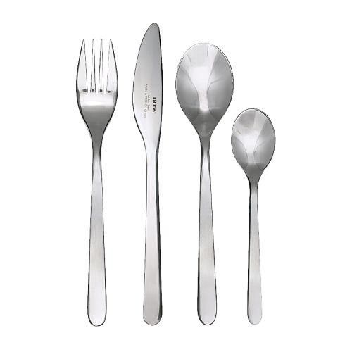 IKEA イケア カトラリー24点セット ステンレススチール IKEA イケア カトラリー24点セット ステンレススチール