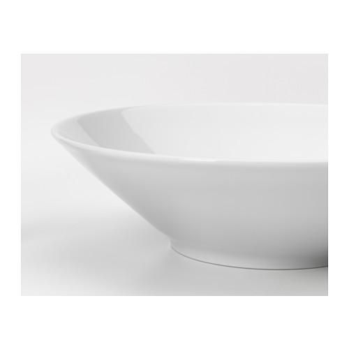 IKEA イケア ボウル 斜め縁 ホワイト 白 17cm 中鉢 30279699