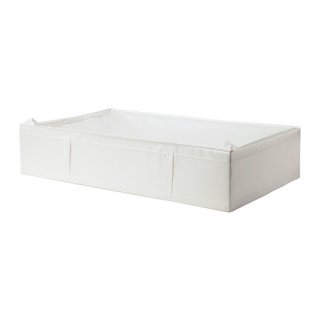 IKEA イケア SKUBB スクッブ 収納ケース ホワイト 白 d90290359 幅93×奥行き55×高さ19cm ベッド下収納