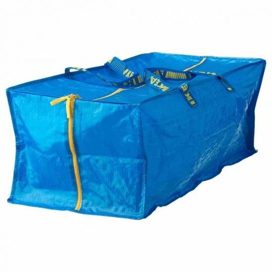 IKEA イケア トロリー用バッグ ブルー 青 73x35x30cm 76L