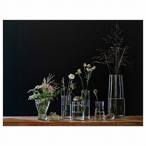 【★超目玉】 IKEA イケア クリアガラス 3点セット 花瓶 シリンデル CYLINDER スツール
