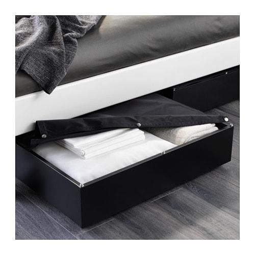 IKEA イケア ベッド下収納ボックス ブラック 黒 65x70cm IKEA イケア ベッド下収納ボックス ブラック 黒 65x70cm