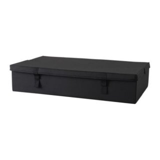 IKEA イケア 収納ボックス 2人掛けソファーベッド用 ブラック 黒 z80192458 LYCKSELE リクセーレ