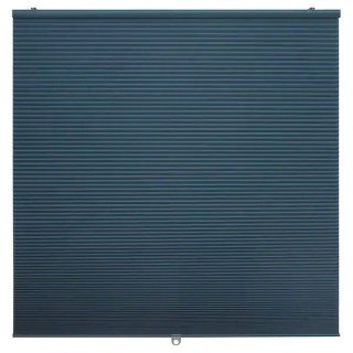 IKEA イケア 断熱ブラインド 60x155cm ブルー 青 遮光 断熱ブラインド（わずかに透光）n00453893 HOPPVALS ホップヴァルス