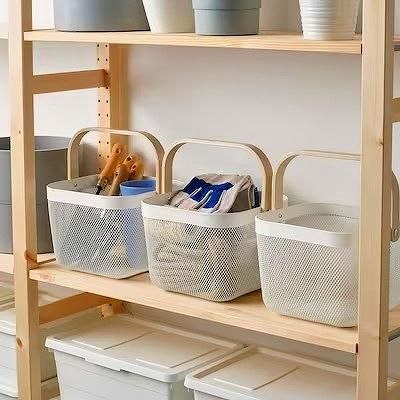 IKEA イケア バスケット かご ホワイト 白 25x26x18cm n60480544 IKEA イケア バスケット かご ホワイト 白 25x26x18cm n60480544