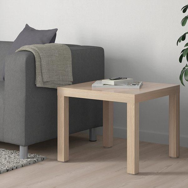 IKEA イケア サイドテーブル ホワイトステインオーク調 55x55cm IKEA イケア サイドテーブル ホワイトステインオーク調 55x55cm