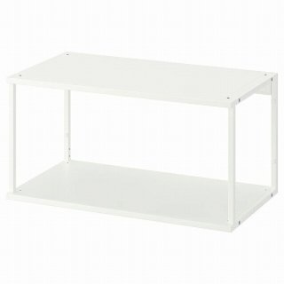 IKEA イケア オープンシェルフユニット ホワイト 白 80x40x40cm n90452549 PLATSA プラッツァ