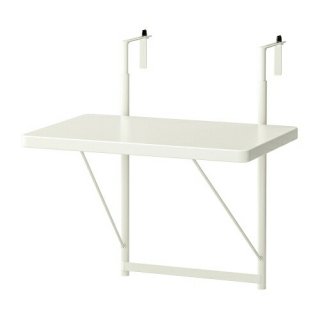 IKEA イケア バルコニーテーブル ホワイト 50cm m50461348 TORPARO トルパロー