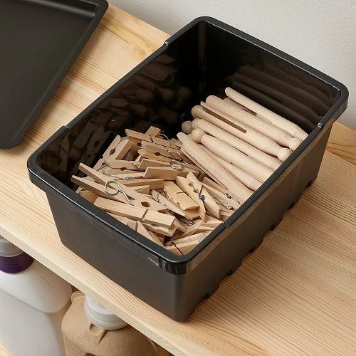【廃盤】IKEA イケア RABBLA 収納ボックス 小2個 大4個セット Amazon｜IKEA/イケア RABBLA：ふた付きボックス25x35x20 cm