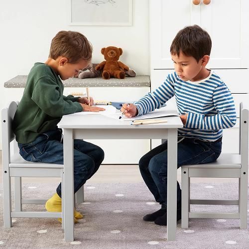 IKEA イケア 子ども用テーブル グレー 76x50cm m40494033